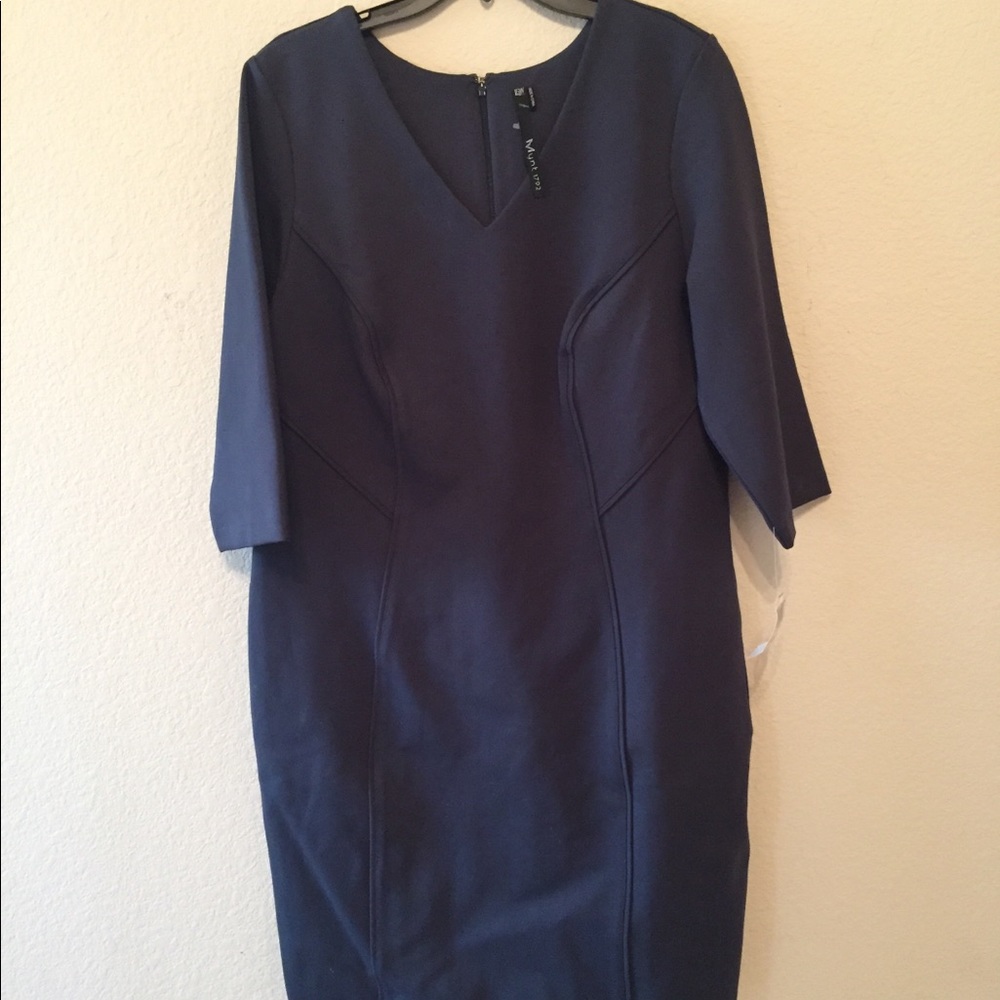 NWT MYNT 1792 Sheath Dress w/ Seaming & Sleeves